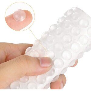 200PCS Cabinet Bumpers Clear Rubber Bumpers Self Adhesive, Soft Close Cabinet Do